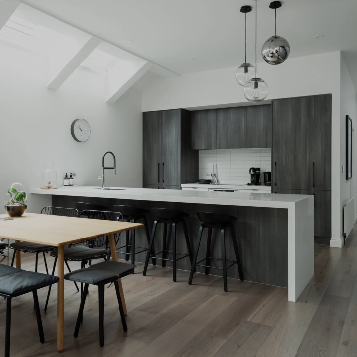 Modern kitchen design with sleek finishes